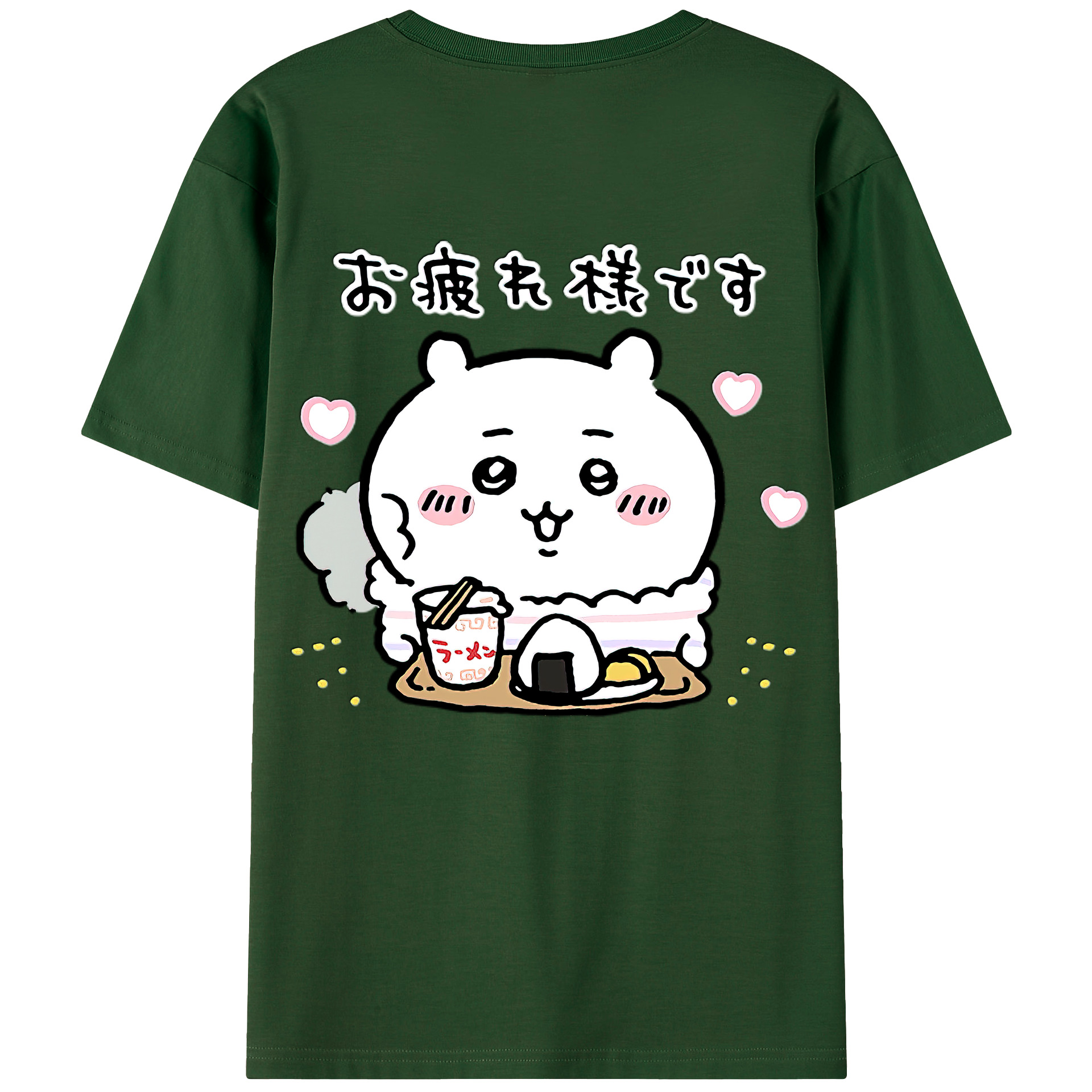 （画像用） ちいかわ ちいかわ Chii-kawa chiikawa 綿100％半袖Tシャツ（背面プリント）